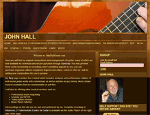 Tablet Screenshot of johnhallguitar.com